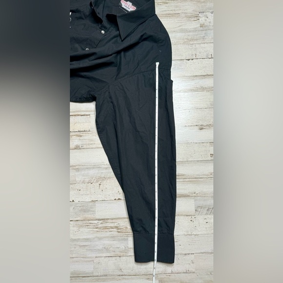 Brooks & Dunn Collection By Panhandle Slim Long Sleeve Pearl Snap Men XXL Black - Picture 5 of 13